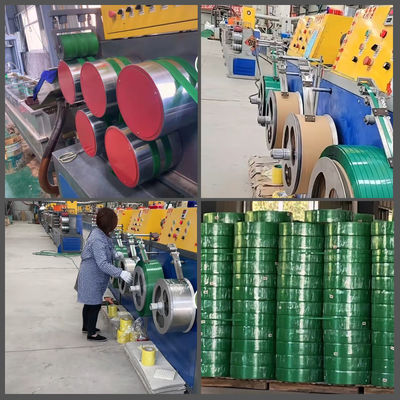 Máquina de fabricação de cinta PET de 9 - 32 mm GUGAO Motor Máquina de embalagem de cinta de plástico