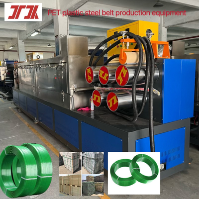Máquinas de plástico PET Linha de produção de correias de aço plástico com servomotor