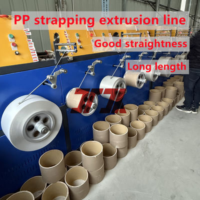Máquina Personalizada de Fabricação de Fitas de PP de Parafuso Único de 5-19mm com Enrolador de Estação Dupla