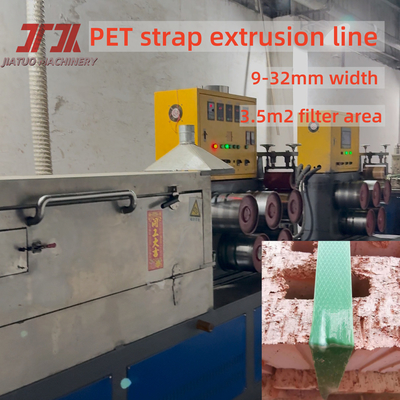 9-32mm Largura 280kg/H Máquina de Fabricação de Faixa de Pet Plástico com Reboco e Sistema de Controle PLC