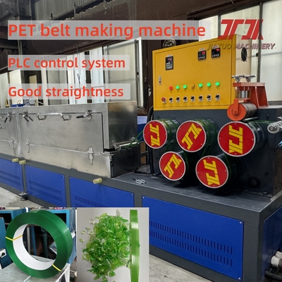 Máquina de produção de PET de 9-32 mm de largura para fazer PET de alta tensão com sistema de memória PLC
