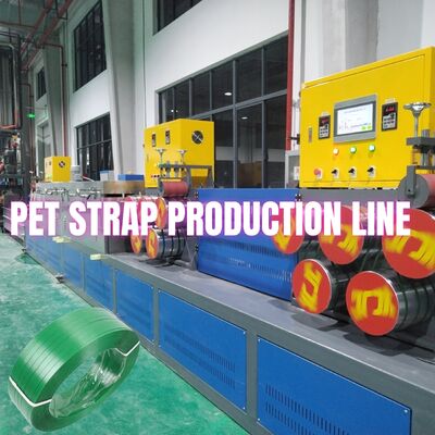 225-250 kg/h PET Strapping Strap Band Making Extrusion Machine Controlado por PLC