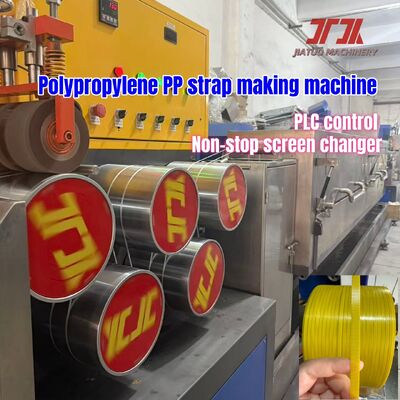 Máquina de fabricação de tiras de material reciclado de uso de PP com parafuso duplo único totalmente automático