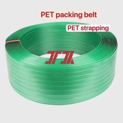 9 mm PET Cinturão de aço plástico PP PET Faixa de embalagem PET Faixa de ligação PET para máquinas de fixação pneumática