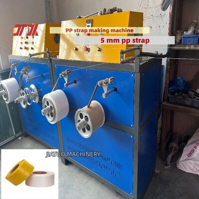 Equipamento de produção de fita de embalagem de PP de 5 mm de alta eficiência Máquina de fabricação de fita PP com controle automático