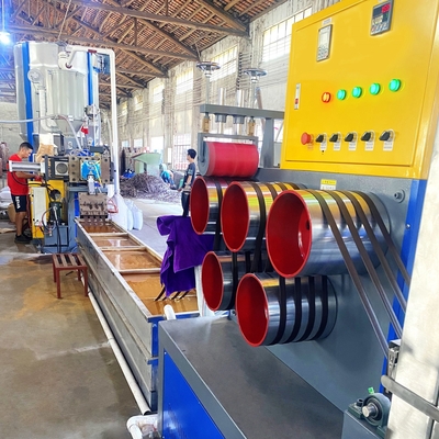 Linha de produção plástica correia da correia do controle do PLC de fita da embalagem do ANIMAL DE ESTIMAÇÃO que faz a máquina