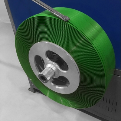 Máquina automática de fabricação de tiras de PET de 400 kg/h, extrusora de banda de tiras de largura de 19 mm com controle PLC