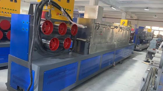 Linha de Produção de Fita PP de Parafuso Duplo Máquina de Extrusão de Polipropileno Plástico com trocador de tela não-stop