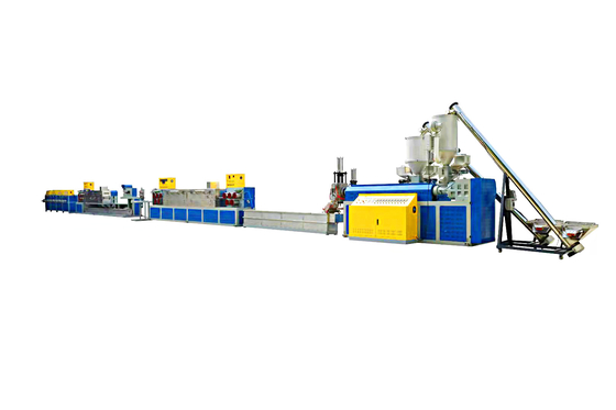 O PLC PP prende com correias a fatura da linha impressora Embossing Set da extrusão da máquina
