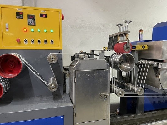 Máquina para fabricar cintas PET poliéster PP linha de produção de controle PLC