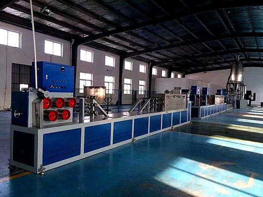 Máquina de fabricação de cordas de sanduíche de PP de duplo parafuso de 5-19 mm com controle PLC