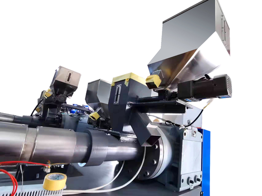 Parafuso da máquina 180-220kgs/H da extrusão da correia do ANIMAL DE ESTIMAÇÃO do tela táctil do PLC único