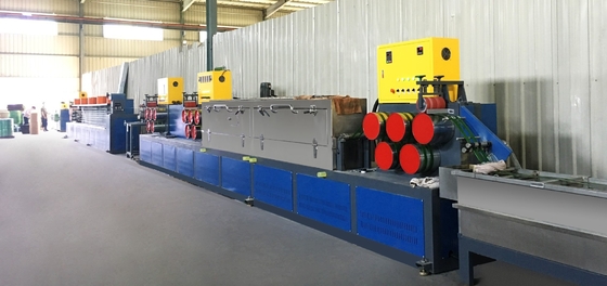 Máquina de fabricação de correia de PET de 45 kW Enrolamento manual/automático para cinto de correia de embalagem