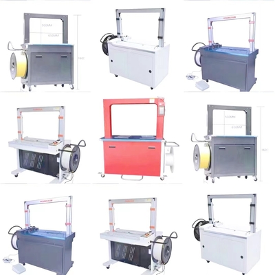 Máquina de colocação de correias semiautomática de colocação de correias semi automática da tensão da máquina 60KG da caixa 350W da caixa para a correia plástica dos PP