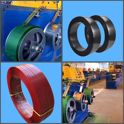 Máquina de fabricação de tiras PET de largura de 5-19 mm com estação dupla para aplicações pesadas