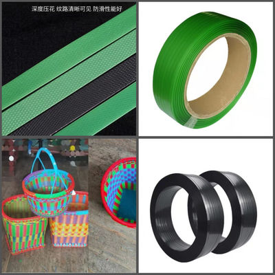 Máquina de fabricação de tiras PET de largura de 5-19 mm com estação dupla para aplicações pesadas