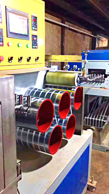 Máquina de fabricação de tiras PET de largura de 5-19 mm com estação dupla para aplicações pesadas