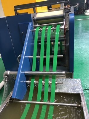 Máquina de fabricação de tiras PET de largura de 5-19 mm com estação dupla para aplicações pesadas