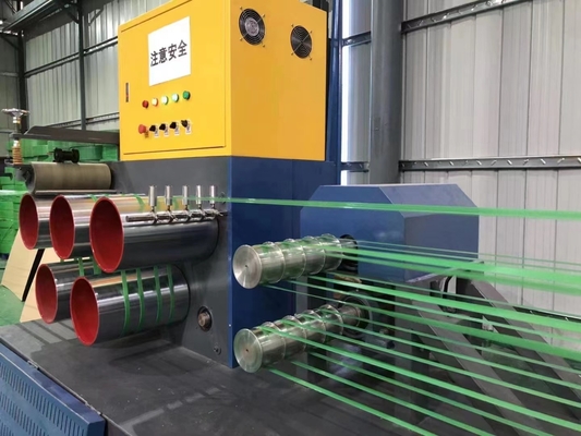 Máquina de fabricação de tiras PET de largura de 5-19 mm com estação dupla para aplicações pesadas