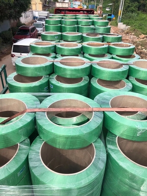 Linha da extrusão da correia do ANIMAL DE ESTIMAÇÃO do elevado desempenho com largura do controle 9-32mm do PLC