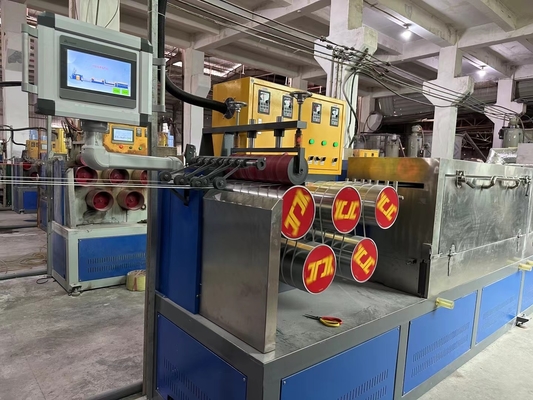 Máquina de cintar PP para reciclagem/novo material de polipropileno com controle PLC da Siemens
