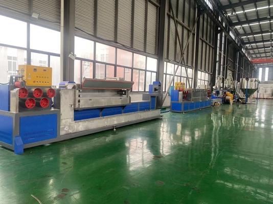 Máquina de cintar PP para reciclagem/novo material de polipropileno com controle PLC da Siemens