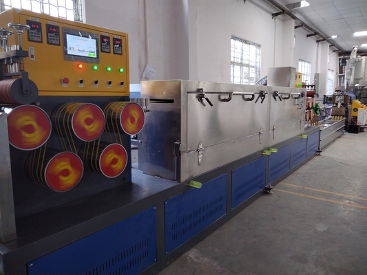 Máquina para fabricar cinta PP de 90 mm com parafuso único para material de reciclagem PP/matéria-prima nova