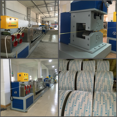 Máquina de extrusão de fita de PP de parafuso único Sistema de alimentação automática Linha de fabricação de fita de PP totalmente automática