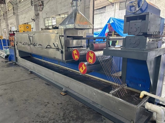Linha de produção de tiras de correio de plástico de tipo integral de PP máquina de extrusão de tiras de plástico de alta velocidade 150kg/h