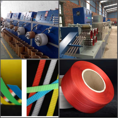 Máquina de Fabricação de Faixas de PP totalmente automática de 100KW Alta eficiência 120-150KG/H Máquina de Fabricação de Faixas de PP automática
