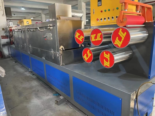 Máquina de fabricação de tiras de PP de parafuso único 1 a 4 Linha de extrusão de tiras de polipropileno Facil operação e manutenção Tiras de PP