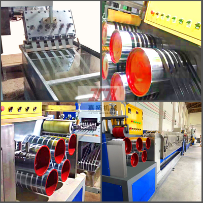 Máquina de extrusão de tiras PP de 180-200 kg/h com controlador de programação PLC
