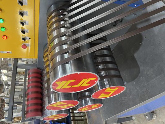 Máquina de Fabricação de Cintas de PP de GUGAO Motor para Materiais de Embalagem de Cintas de PP, enroladora totalmente automática (5-19 mm)