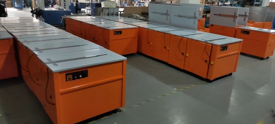 2.5 segundos/máquina de amarração de caixas de cartão, embalagem semi-automática