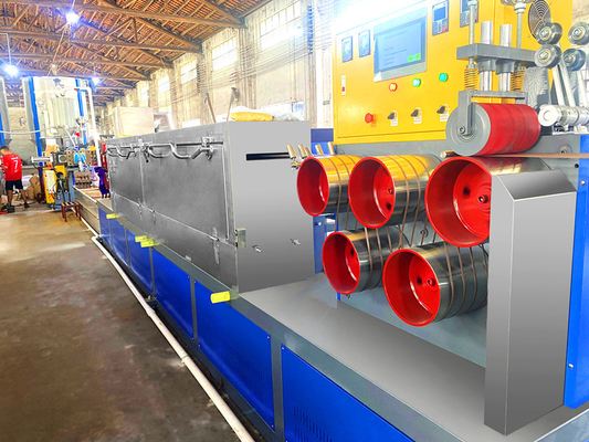 Máquina de extrusão de tiras PP de 180-200 kg/h com controlador de programação PLC
