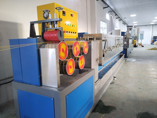 Linha de extrusão de banda de polipropileno eficiente com controlo de ecrã táctil PLC 200-300KG/H