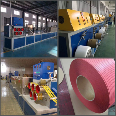 Equipamento de enrolamento e extrusão automático de correia de embalagem de PP de alta resistência e alta tensão 6000KGS/24h