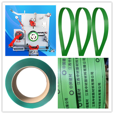 Eficiência Servo motor linha Automática máquina de enrolamento com ajustável aderência de PET cinto de embalagem enrolador automático