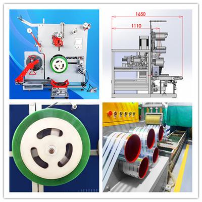 Eficiência Servo motor linha Automática máquina de enrolamento com ajustável aderência de PET cinto de embalagem enrolador automático