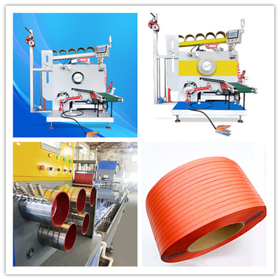 1.8KW PP Strap Winder Dual-Servo Motor Automático Papel Tubos de Mudança de Apoio