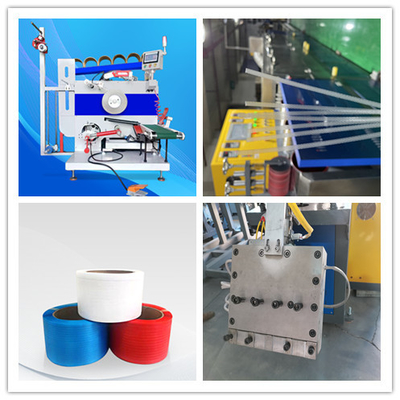 Máquina automática de fabricação de tiras de PP para tiras de largura 5-32 mm e espessura 0,5-1,5 mm