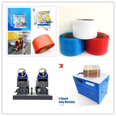 Máquina automática de fabricação de tiras de PP para tiras de largura 5-32 mm e espessura 0,5-1,5 mm