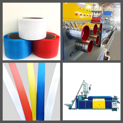 Extrudor de Faixa de PP personalizado PLC Controle de Tela Táctil de Três Fases 380v/50Hz