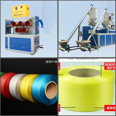 Máquina de fabricação de tiras de polipropileno de 110 mm de diâmetro de parafuso com tipo de núcleo de papel