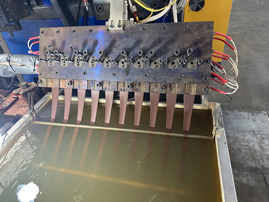 Máquina de fabricação de tiras de polipropileno de 110 mm de diâmetro de parafuso com tipo de núcleo de papel