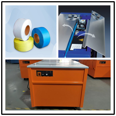Speed Carton Packing Intelligent Desktop Strapping Machine with Automatic Cooling Time Adjustment,Box strapping machine Máquina de enxaguamento de embalagens de cartão com velocidade