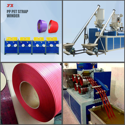 Máquinas de embalagem Linha de produção de correias de PP Máquina de correias de PP Equipamento de correias de PP com 5-19 mm