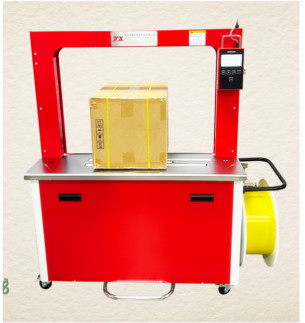 Speed Carton Packing Intelligent Desktop Strapping Machine with Automatic Cooling Time Adjustment,Box strapping machine Máquina de enxaguamento de embalagens de cartão com velocidade