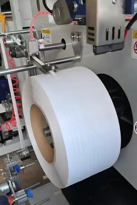 Máquina automática de enrolamento de fita de ligação de PP com controlo de ecrã táctil