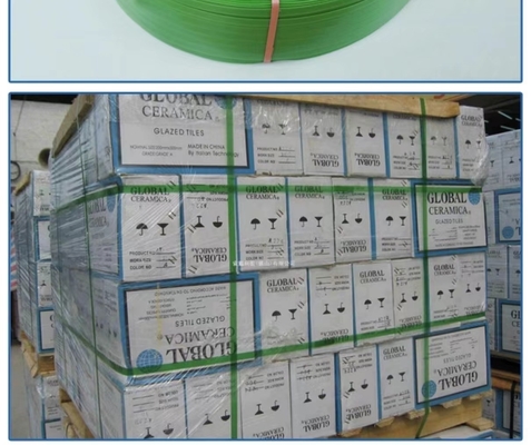 Faixa de embalagem PET, faixa de embalagem PET de polietileno, faixa de aço PET de plástico resistente a altas temperaturas, largura: 9-32 mm